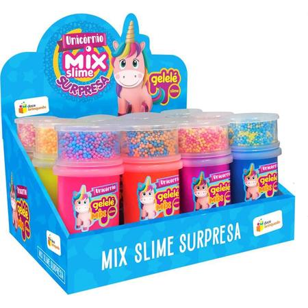 Imagem de Slime gelele mix surpresa unicornio doce brinquedo