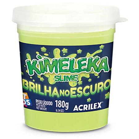 Imagem de Slime Kimeleka Brilha no Escuro 180g Art Kids Kit 2 Unidades