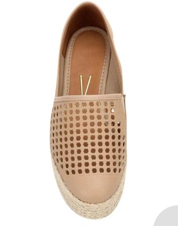 Slip On Bege Vizzano Laser Flatform Corda Feminino Slipper