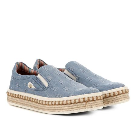 Slip On Cravo Canela Caixa Alta Corda Slipper Slip On