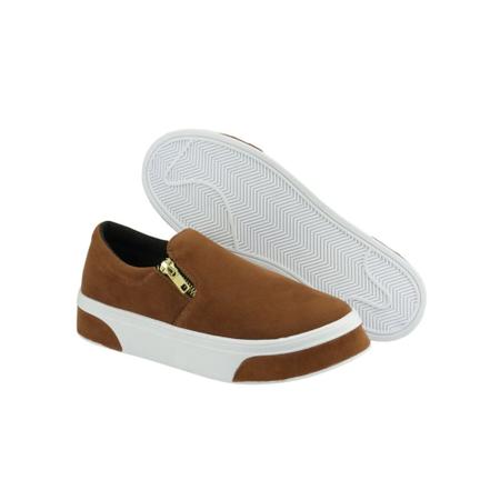 Imagem de slip on feminino casual tenis plataforma iate sem cadarço flatform confortavel 34 ao 40