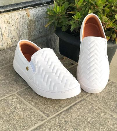 Slip on Vizzano Branco Slipper Slip On Feminino Magazine Luiza