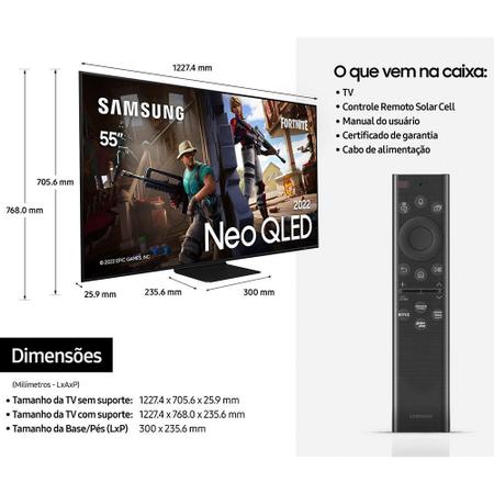 Smart TV Samsung 55 Polegadas QLED 4K, 4 HDMI, 2 USB, Wi-Fi, Bluetooth,  Modo Game, IA, Alexa e Google Assistente, Preto - QN55Q80BAGXZD - TV 4K  Ultra HD - Magazine Luiza