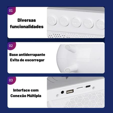 Imagem de Smart Station Rgb Design Branco Bluetooth Indução