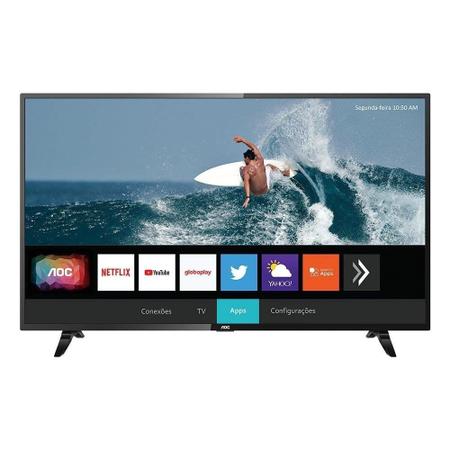 Imagem de Smart TV 43" LED AOC 43S5295/78G com WiFi, 2 USB, 3 HDMI, Controle com Botão Netflix e 60Hz