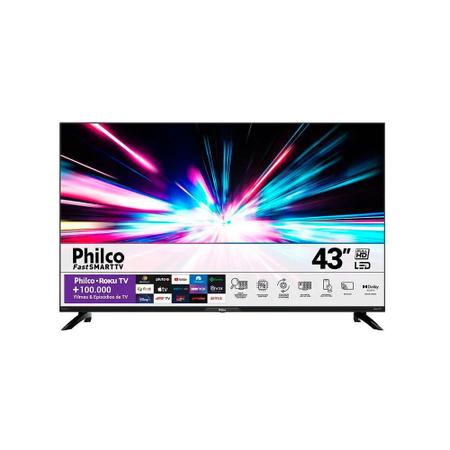 Imagem de Smart TV 43 Philco PTV43G7ER2CPBLF Roku Led Dolby Audio