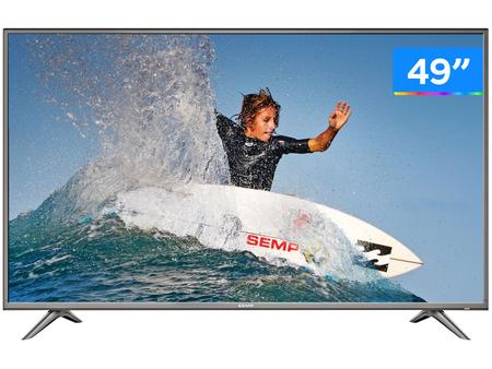 Imagem de Smart TV 4K LED 49” Semp SK6200 Wi-Fi HDR