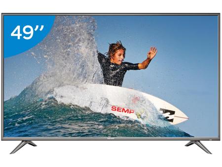 Imagem de Smart TV 4K LED 49” Semp SK6200 Wi-Fi HDR - Conversor Digital 3 HDMI 2 USB