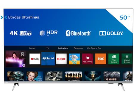 Imagem de Smart TV 4K LED 50” UHD Philips 50PUG6654/78 Wi-Fi