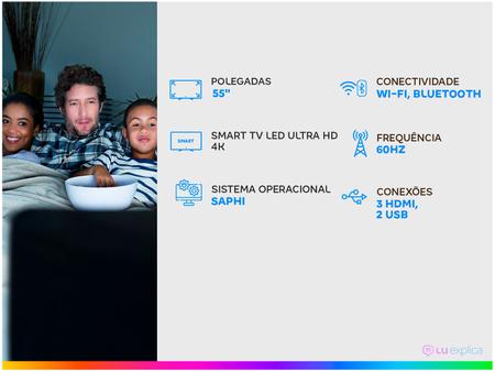Imagem de Smart TV 4K LED 55” Philips 55PUG6654/78