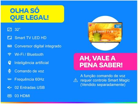 Imagem de Smart TV 4K NanoCell 55” + Smart TV HD LED 32” LG