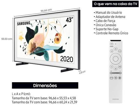 Imagem de Smart TV 4K QLED 43” Samsung The Frame Wi-Fi