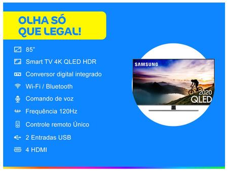 Imagem de Smart TV 4K QLED 85” Samsung QN85Q70TAGXZ