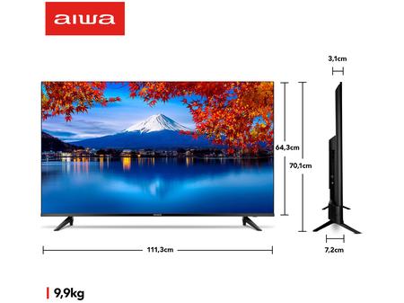 Imagem de Smart TV 50” 4K D-LED Aiwa IPS Wi-Fi Bluetooth