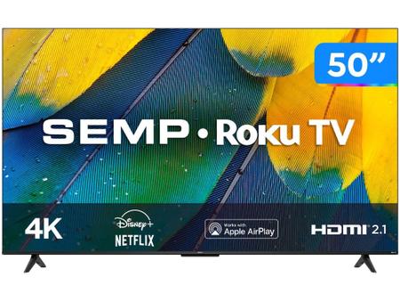 Imagem de Smart TV 50” 4K UHD LED Semp RK8600 Wi-Fi - 3 HDMI 1 USB