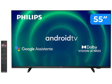 Smart Tv 55'' 4k Android 55pug7406 Philips Bivolt