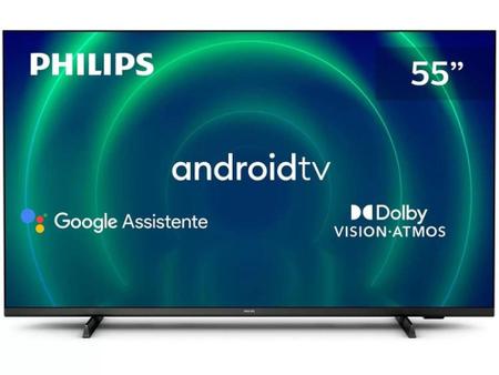 Imagem de Smart TV 55" UHD 4K Philips 55PUG7406 Android TV HDR10+ 4HDMI 2 USB