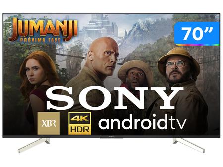 Imagem de Smart TV 70” 4K LED Sony XBR-70X835F Android