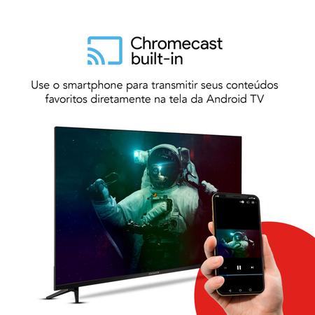 Imagem de Smart TV AIWA 32” Android HD Borda Ultrafina HDR10 Dolby Áudio AWS-TV-32-BL-02-A