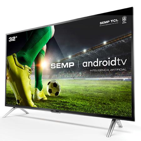 Imagem de Smart TV Android 32'' LED HD Semp TCL 2 HDMI 1 USB Wi-Fi