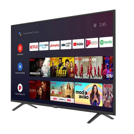 Smart TV Android 55'' LED 4K UHD Panasonic TC-55HX550B 3 HDMI 2 USB  Bluetooth - Smart TV - Magazine Luiza