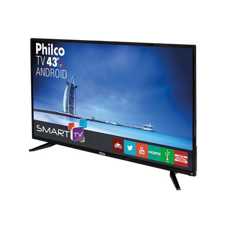 Imagem de Smart TV Android LED 43" Philco PH43N91DSGWA Conversor Digital Full HD com 2 Entradas HDMI e 2 Entradas USB Preta