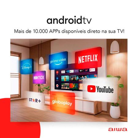 Imagem de Smart TV D-LED 32 Polegadas AIWA Full HD Android Borda Ultrafina