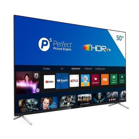 Imagem de Smart TV LCD LED 50" Philips 50PUG7625/78 4K UHD com Wi-Fi, 2 USB, 3 HDMI, Bluetooth, HDR10, 60Hz