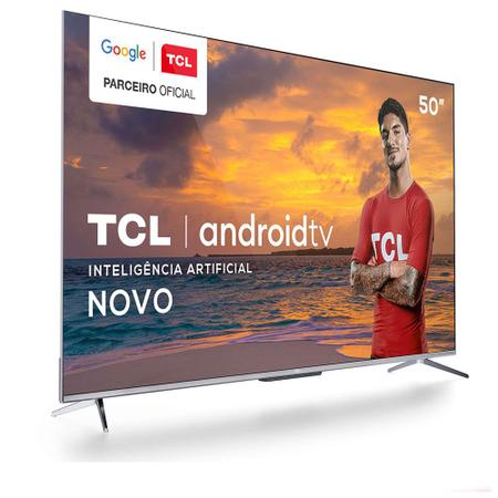 Imagem de Smart TV LED 50" 4K Ultra HD TCL 50P715 3 HDMI 2 USB Android Wi-Fi Bluetooth