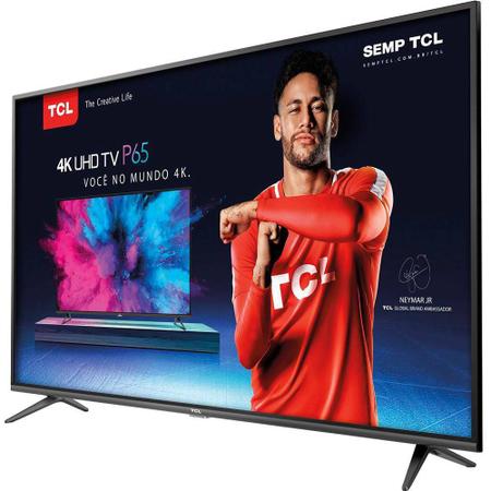 Smart TV LED 55 TCL 4K 3 HDMI 2 USB Wi-Fi Integrado Conversor