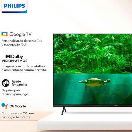 Imagem de Smart TV Philips 50 Pol 4K 50PUG7408/78 LED HDR10+ Dolby Vision 3X HDMI 2X USB Google TV WiFi
