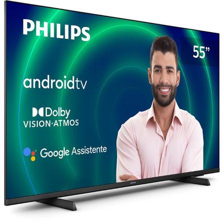 Smart TV 55” 4K UHD D-LED Philips 55PUG7406/78 - Android Wi-Fi Bluetooth  Google Assistente - TV 4K Ultra HD - Magazine Luiza