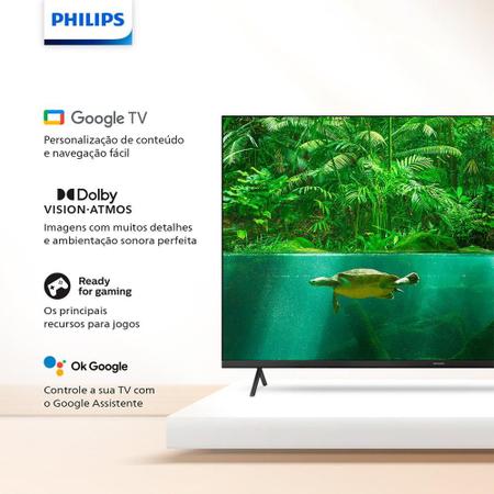 Imagem de Smart TV Philips LED 50" 4K UHD PUG7408/78 Google TV, Wi-Fi e Bluetooth integrados