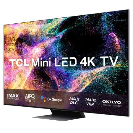 Imagem de Smart TV QLED 65" Google TV Ultra HD 4K TCL 65C845 Comando de Voz HDR10+ 120Hz Imax Enhanced Onkyo