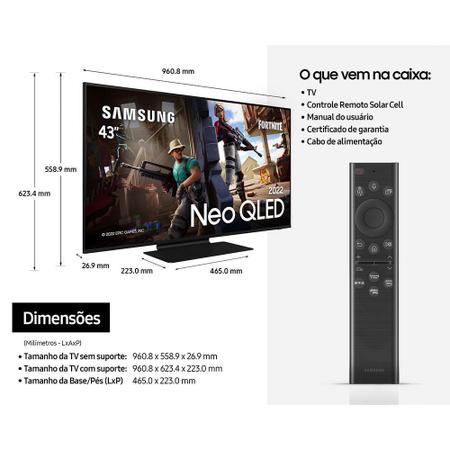 Smart TV 43 QLED 4K Samsung QN43QN90BAGXZD Gaming Neo