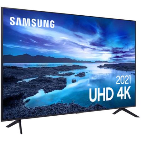 Imagem de Smart TV Samsung 50" UHD 50AU7700 4K Processador Crystal Wi-Fi Tizen Comando de Voz Preto