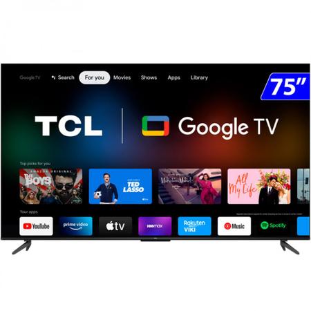 Imagem de Smart TV TCL LED 75 Polegadas 4K Wi-Fi Google TV Comando de Voz 75P735