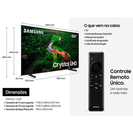 Imagem de Smart TV UHD 55 Polegadas Samsung UN55CU8000GXZD Bluetooht WI Fi direct HDMI USB