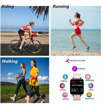 Smart Watch B57 Relógio Inteligente App Hero Band - Rosa - HeroBand -  Smartwatch e Acessórios - Magazine Luiza