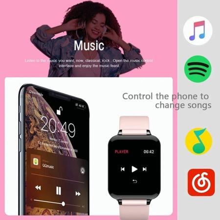 Smart Watch B57 Relógio Inteligente App Hero Band - Rosa - HeroBand -  Smartwatch e Acessórios - Magazine Luiza