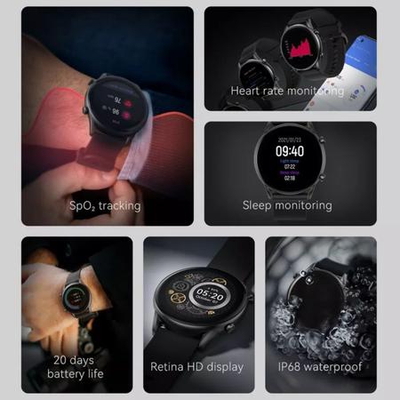 Relógio Smartwatch Haylou Ls10 Rt2 Preto Versão Global Original