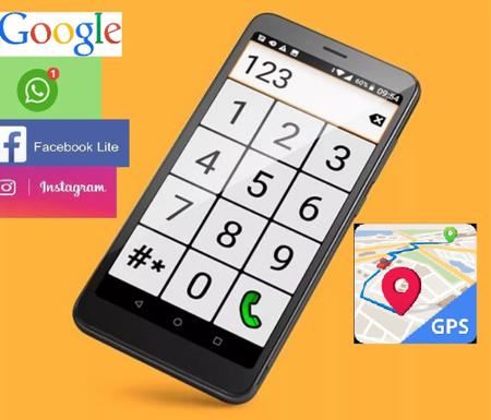 Imagem de Smartphone Celular do Idoso 4G com letras grandes 32GB SOS