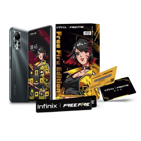 Smartphone Infinix Free Fire 4g 128gb Câmera 50mp Preto