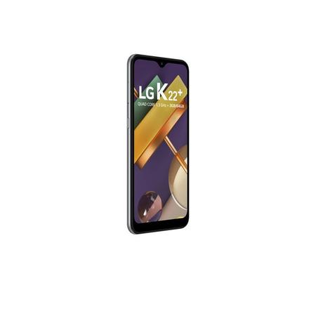 Imagem de Smartphone LG K22 Plus, Titânio 64GB, Tela de 6.2, Câmera Traseira Dupla, Inteligência Artificial