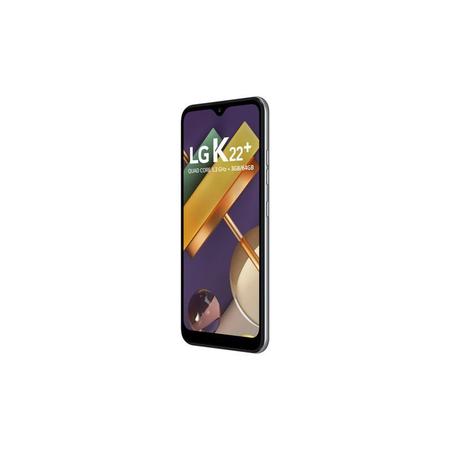 Imagem de Smartphone LG K22 Plus, Titânio 64GB, Tela de 6.2, Câmera Traseira Dupla, Inteligência Artificial