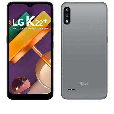 Smartphone LG K22+ Titan - Câmera Dupla (13MP + 2MP)