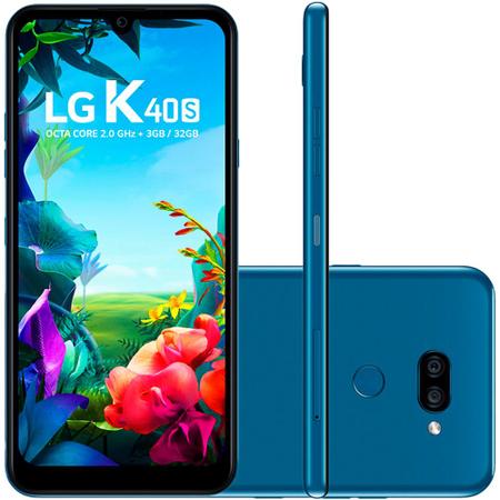 Imagem de Smartphone LG K40s 32GB Dual Chip 4G Tela 6,1" Câmera Dupla 13MP 5MP Frontal 13MP Azul