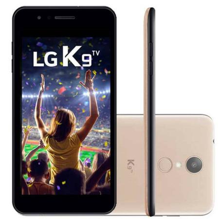 Imagem de Smartphone LG K9 TV Digital Dourado 16GB Tela 5" Dual Chip Câmera 8MP