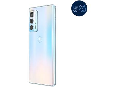 Imagem de Smartphone Motorola Edge 20 Pro 256GB Branco 5G 12GB RAM Tela 6,7” Câm. Tripla + Selfie 32MP