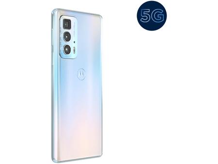 Imagem de Smartphone Motorola Edge 20 Pro 256GB Branco 5G 12GB RAM Tela 6,7” Câm. Tripla + Selfie 32MP